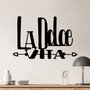 Wallity Dolce Vita 4 - Escultura de pared de metal negra